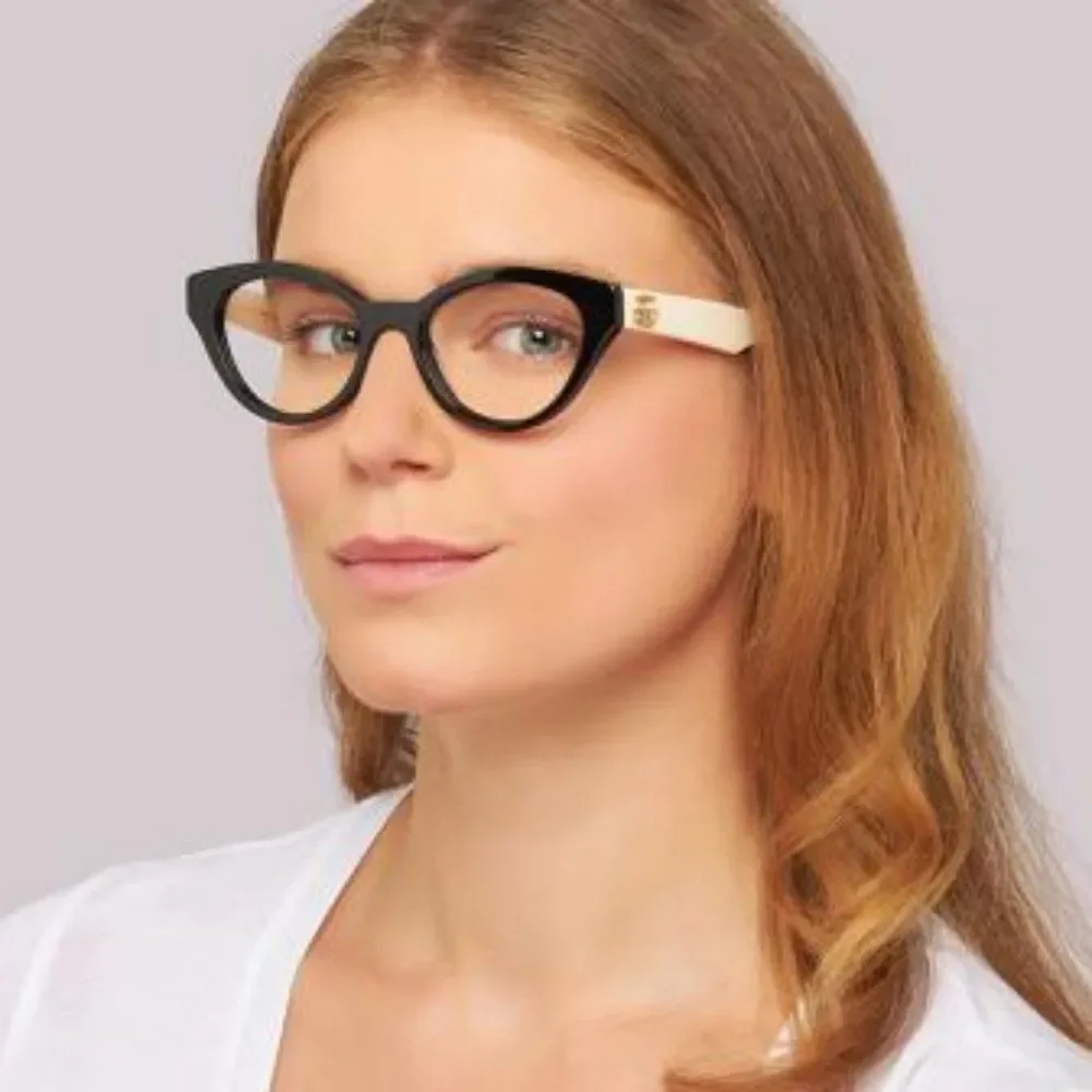 NEW Gucci  GG0959O 002 Black White Cat Eye Women Eyeglasses